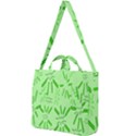 Electric Lime Square Shoulder Tote Bag View1