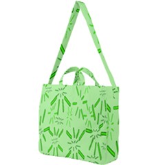 Electric Lime Square Shoulder Tote Bag by Janetaudreywilson