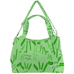 Electric Lime Double Compartment Shoulder Bag by Janetaudreywilson