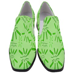 Electric Lime Women Slip On Heel Loafers by Janetaudreywilson