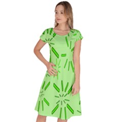 Electric Lime Classic Short Sleeve Dress by Janetaudreywilson