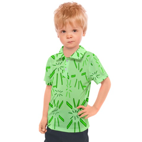 Electric Lime Kids  Polo Tee by Janetaudreywilson