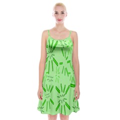 Electric Lime Spaghetti Strap Velvet Dress by Janetaudreywilson