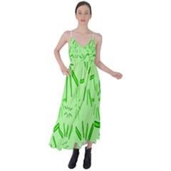 Electric Lime Tie Back Maxi Dress by Janetaudreywilson