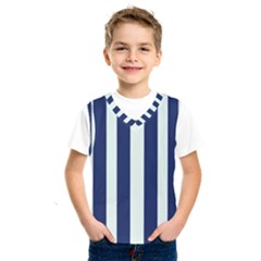 Navy In Vertical Stripes Kids  Sportswear by Janetaudreywilson