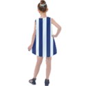 Navy in Vertical Stripes Kids  Summer Dress View2