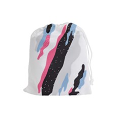 Abstract Space Pattern Design Drawstring Pouch (large) by brightlightarts