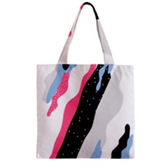 Abstract Space Pattern Design Zipper Grocery Tote Bag by brightlightarts