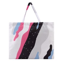 Abstract Space Pattern Design Zipper Large Tote Bag by brightlightarts