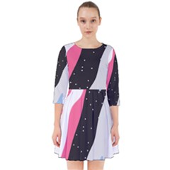 Abstract Space Pattern Design Smock Dress by brightlightarts