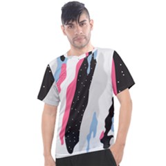 Abstract Space Pattern Design Men s Sport Top by brightlightarts