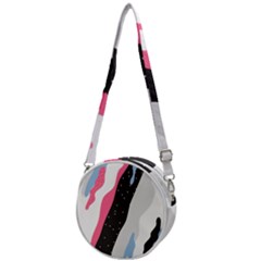 Abstract Space Pattern Design Crossbody Circle Bag by brightlightarts