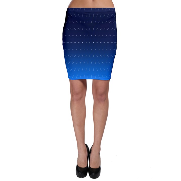 Abstract Stars Pattern Bodycon Skirt