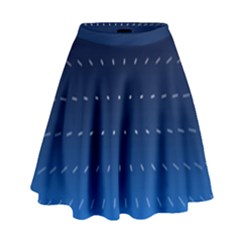 Abstract Stars Pattern High Waist Skirt by brightlightarts