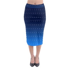 Abstract Stars Pattern Midi Pencil Skirt by brightlightarts