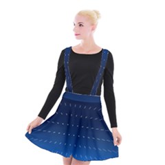 Abstract Stars Pattern Suspender Skater Skirt by brightlightarts