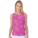 Abstract Summer Pink Pattern Women s Basketball Tank Top View1