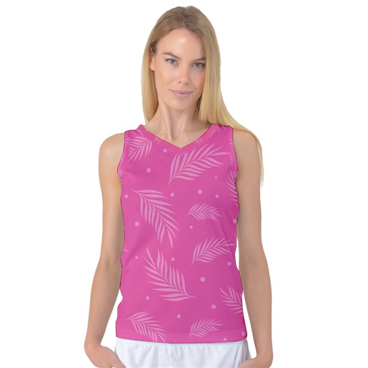 Abstract Summer Pink Pattern Women s Basketball Tank Top