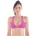 Abstract Summer Pink Pattern Plunge Bikini Top View1