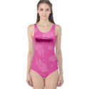 Abstract Summer Pink Pattern One Piece Swimsuit View1