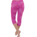 Abstract Summer Pink Pattern Capri Yoga Leggings View4