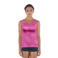 Abstract Summer Pink Pattern Sport Tank Top 