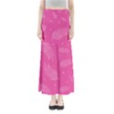 Abstract Summer Pink Pattern Full Length Maxi Skirt View1