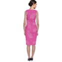 Abstract Summer Pink Pattern Classic Sleeveless Midi Dress View2