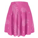 Abstract Summer Pink Pattern High Waist Skirt View2