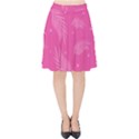 Abstract Summer Pink Pattern Velvet High Waist Skirt View1