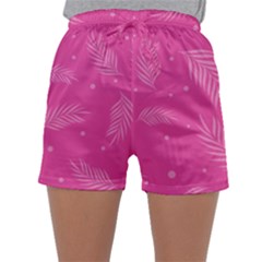 Abstract Summer Pink Pattern Sleepwear Shorts