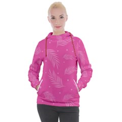 Abstract Summer Pink Pattern Women s Hooded Pullover