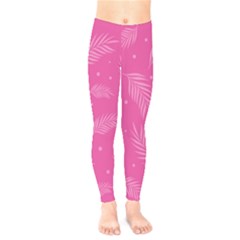 Abstract Summer Pink Pattern Kids  Leggings