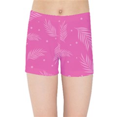 Abstract Summer Pink Pattern Kids  Sports Shorts