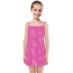 Abstract Summer Pink Pattern Kids  Summer Sun Dress by brightlightarts