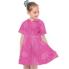 Abstract Summer Pink Pattern Kids  Sailor Dress by brightlightarts