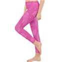 Abstract Summer Pink Pattern Lightweight Velour Classic Yoga Leggings View3