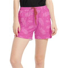 Abstract Summer Pink Pattern Runner Shorts