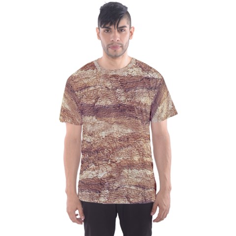 Grunge Surface Print Men s Sport Mesh Tee by dflcprintsclothing