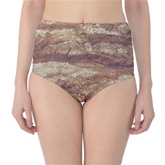 Grunge Surface Print Classic High-waist Bikini Bottoms by dflcprintsclothing