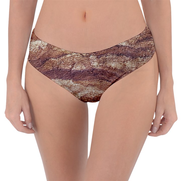 Grunge Surface Print Reversible Classic Bikini Bottoms