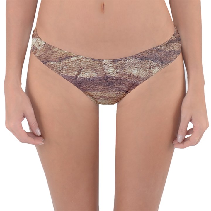 Grunge Surface Print Reversible Hipster Bikini Bottoms