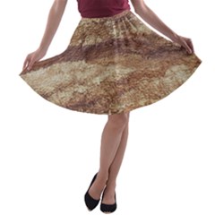 Grunge Surface Print A-line Skater Skirt by dflcprintsclothing