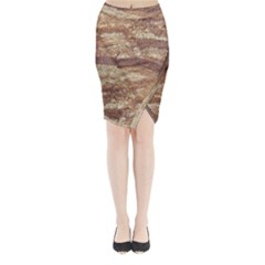 Grunge Surface Print Midi Wrap Pencil Skirt by dflcprintsclothing