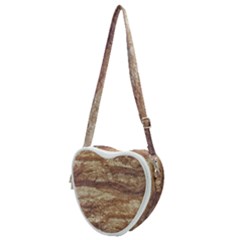 Grunge Surface Print Heart Shoulder Bag by dflcprintsclothing