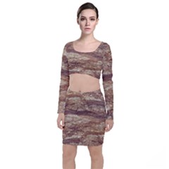 Grunge Surface Print Top And Skirt Sets by dflcprintsclothing