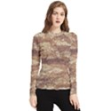 Grunge Surface Print Women s Long Sleeve Rash Guard View1