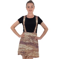 Grunge Surface Print Velvet Suspender Skater Skirt by dflcprintsclothing