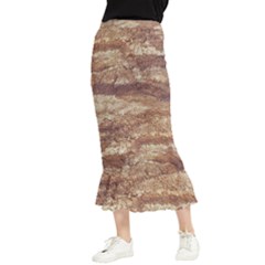 Grunge Surface Print Maxi Fishtail Chiffon Skirt by dflcprintsclothing