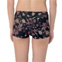 Dark Floral Ornate Print Reversible Boyleg Bikini Bottoms View2